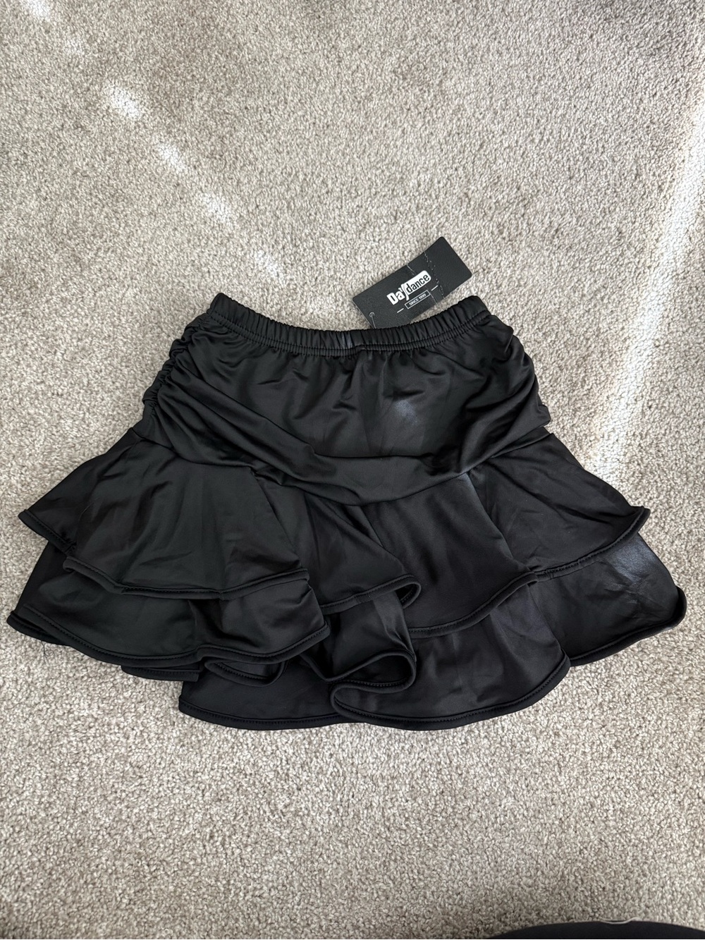 Black Ruffled Ballroom/Dance Skirt